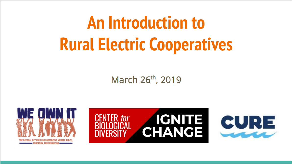 Introduction to Rural Electric Coops We Own It